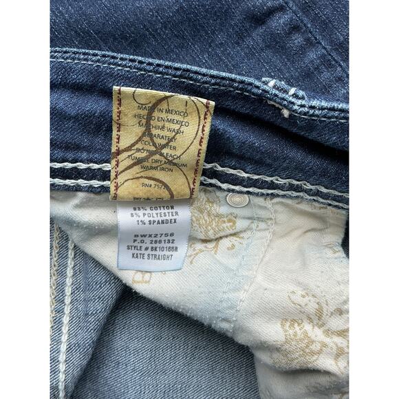 Buckle BKE Jeans Womens Size 29x31.5 Kate Straight Low Rise Medium Wash Denim - Picture 11 of 11